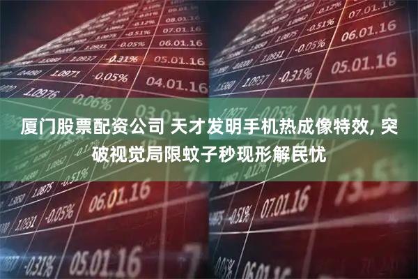 厦门股票配资公司 天才发明手机热成像特效, 突破视觉局限蚊子秒现形解民忧